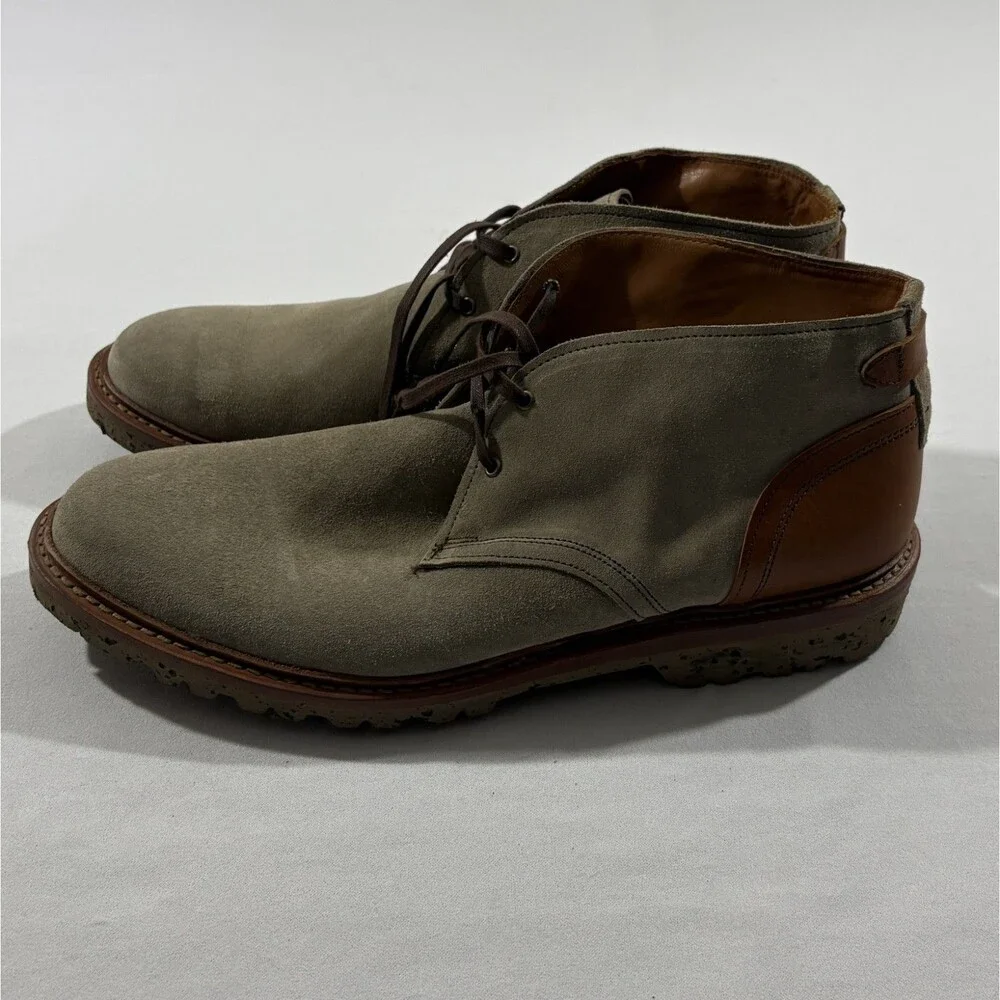 Allen Edmonds Discovery Chukka Suede Leather Gray Tan 4950 Sneakers Shoes 11.5